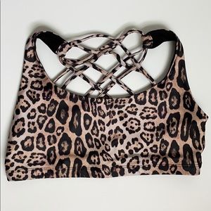 Onzie leopard bra